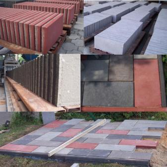 betonowe kręgi, rury, obrzeża, krawężniki, płytki chodnikowe, gazony